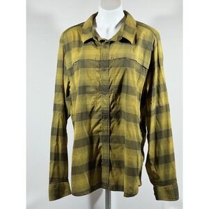REI Co Op Flannel Shirt Mens XL Plaid Gorpcore Hiking Outdoor Layer